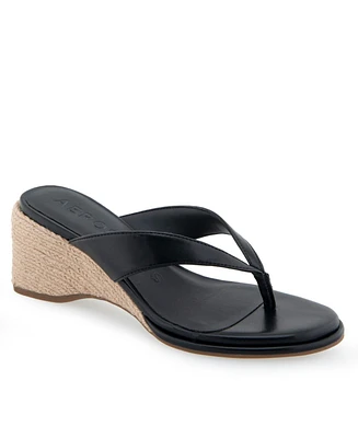 Aerosoles Women's Nero Wedge Flip Flop Sandals