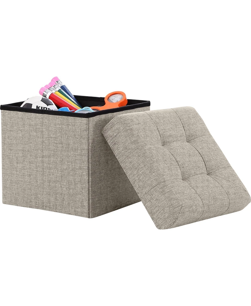 Ornavo Home Foldable Tufted Storage Ottoman