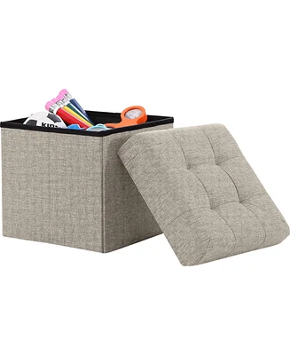 Ornavo Home Foldable Tufted Storage Ottoman