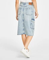 Calvin Klein Jeans Women's Cotton High-Rise Cargo Midi Skirt