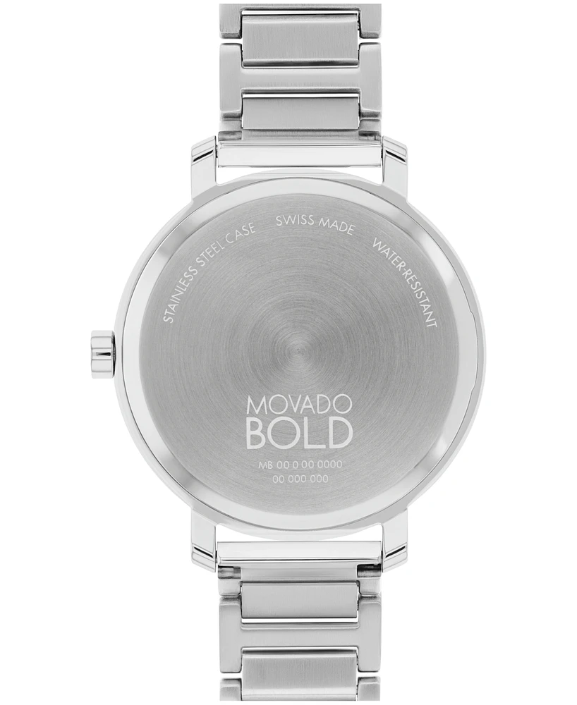 Movado Women Bold Evolution 2.0 Swiss Quartz Stainless Steel 34mm Watch