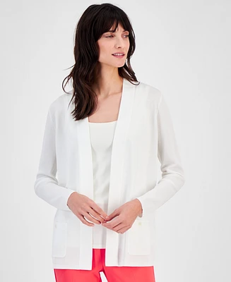 Anne Klein Malibu Open-Front Cardigan