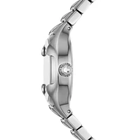 Diesel Women's Vert Three Hand Silver-Tone Stainless Steel Watch 32mm