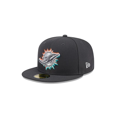 Men's New Era Miami Dolphins 2024 Nfl Draft On Stage 59FIFTY Fitted Hat