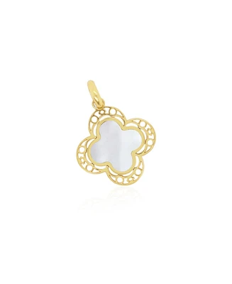 The Lovery Mother of Pearl Lace Clover Charm