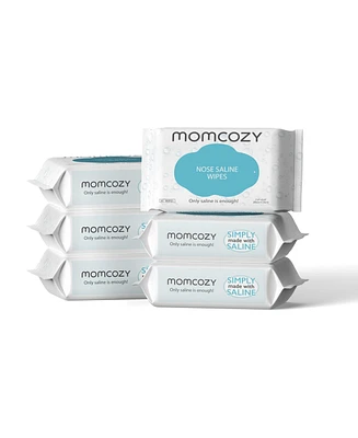 Momcozy Nose Saline Baby Wipes 30 Count (6 packs)
