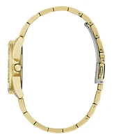 Guess Women's Date Gold-Tone Stainless Steel Watch, 34mm