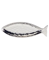 Certified International Silver Coast 3-d 2Pc Fish Platter Set