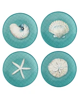 Certified International Ocean View Set of 4 Salad Plates