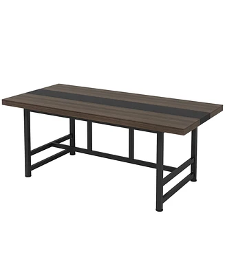 Tribesigns Dinning Table for 6 People, 70.86 inches Home & Kitchen