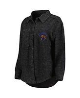 Women's Gameday Couture Black Kentucky Wildcats Switch It Up Tri-Blend Button-Up Shacket