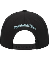 Men's Mitchell & Ness Black Seattle Kraken Core Team Script 2.0 Snapback Hat