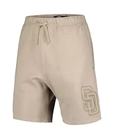 Men's Pro Standard Khaki San Diego Padres Neutral Fleece Shorts