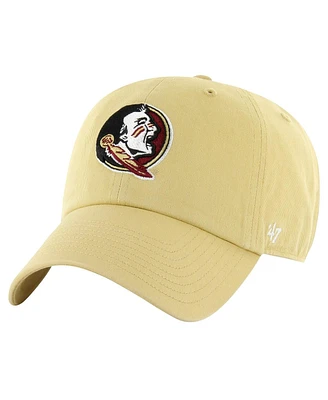 Men's '47 Brand Gold Distressed Florida State Seminoles Vintage-Like Clean Up Adjustable Hat
