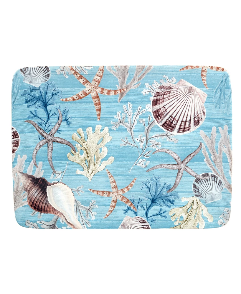 Certified International Beyond the Shore Rectangular Platter