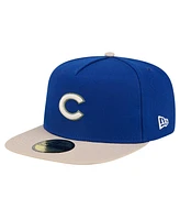 Men's New Era Royal Chicago Cubs Canvas A-Frame 59FIFTY Fitted Hat