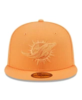 Men's New Era Orange Miami Dolphins Color Pack 59FIFTY Fitted Hat