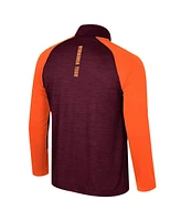 Men's Colosseum Maroon Virginia Tech Hokies Langmore Raglan Quarter-Zip Top