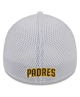 Men's New Era White San Diego Padres  Neo 39THIRTY Flex Hat