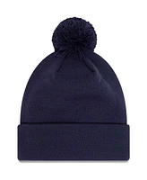 Men's New Era Navy Tottenham Hotspur Iridescent Cuffed Knit Hat with Pom