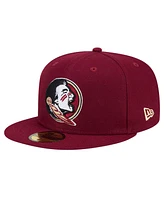 Men's New Era Garnet Florida State Seminoles Throwback 59FIFTY Fitted Hat