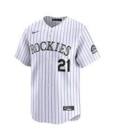 Men's Nike Kyle Freeland White Colorado Rockies Home Limited Player Jersey