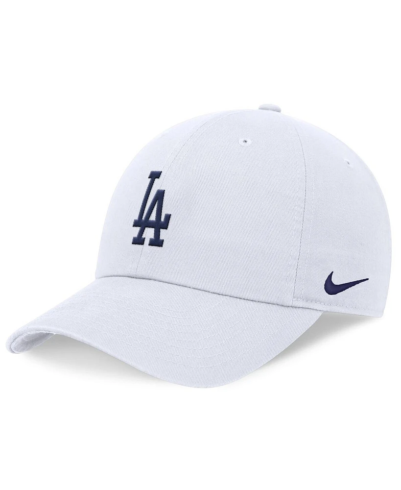Men's Nike White Los Angeles Dodgers Evergreen Club Adjustable Hat
