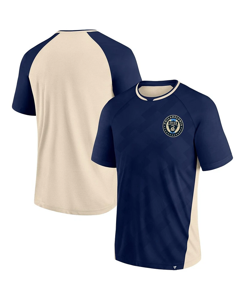 Men's Fanatics Navy Philadelphia Union Attacker Raglan T-shirt