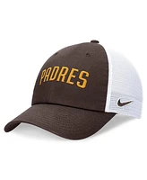 Men's Nike Brown San Diego Padres Evergreen Wordmark Trucker Adjustable Hat