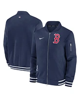 Men's Nike Navy Boston Red Sox Authentic Collection Full-Zip Bomber Jacket