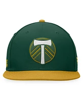 Men's Fanatics Green, Gold Portland Timbers Downtown Snapback Hat