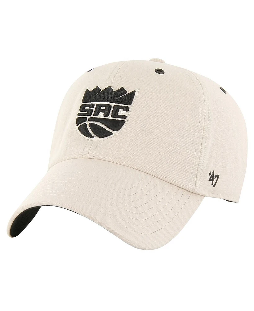 Men's '47 Brand Cream Sacramento Kings Lunar Clean Up Adjustable Hat