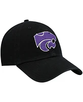 Men's '47 Brand Black Kansas State Wildcats Vintage-Like Clean Up Adjustable Hat