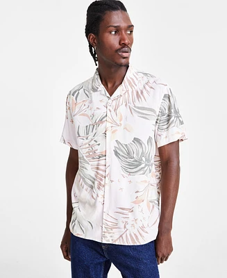 Sun + Stone Men's Karl Regular-Fit Printed Shirt, Created for Macy's