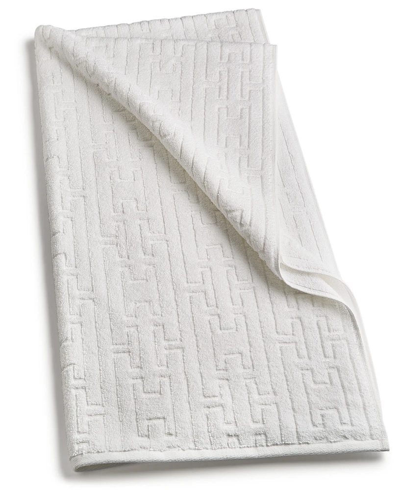 Hotel Collection Sculpted Chain-Link Bath Towel, 30" x 56", Exclusively at Macy's