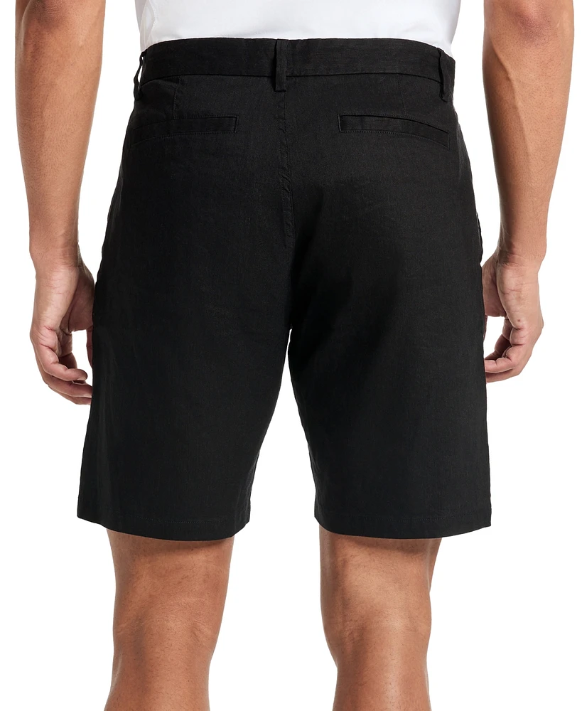 Kenneth Cole Men's Solid Pleated 8" Performance Shorts
