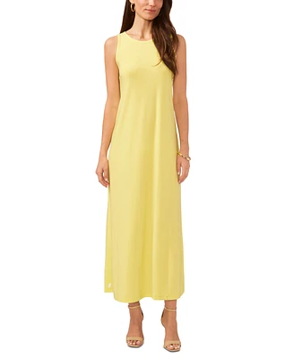 Vince Camuto Women's Crewneck Back Keyhole Sleeveless Dress