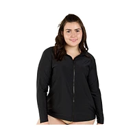 Calypsa Plus Full-Zip Nora Swim Top