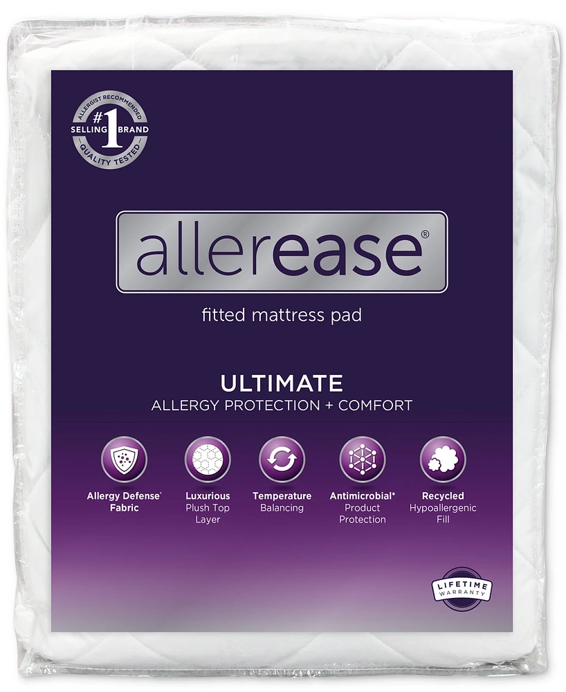 AllerEase Ultimate Protection and Comfort Allergy Protection Mattress Pad