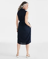 Style & Co Women's Sleeveless Shirtdress, Created for Macy's