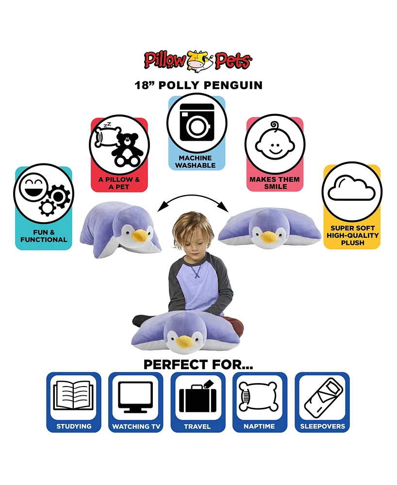 Polly Penguin Pillow Pet Puff