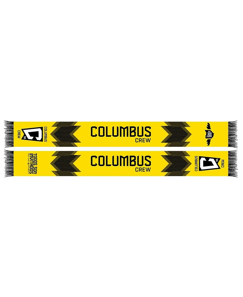 Men's and Women's Yellow Columbus Crew 2024 Jersey Hook Scarf