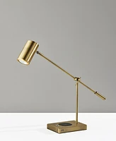 Adesso 12.25" - 22.25" Collette Charge Led Desk Lamp