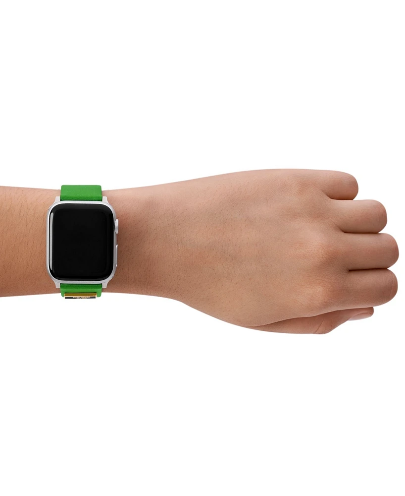 kate spade new york Women's Green Nylon Band for Apple Watch, 38, 40, 41, 42, 44, 45, 49mm