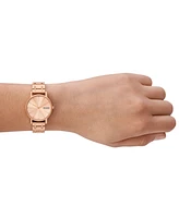 Skagen Women's Signatur Lille Two Hand Rose Gold-Tone Stainless Steel Watch 30mm