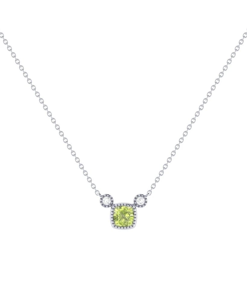 LuvMyJewelry Cushion Cut Peridot Gemstone