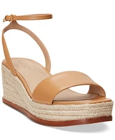 Lauren Ralph Women's Leona Espadrille Platform Wedge Sandals