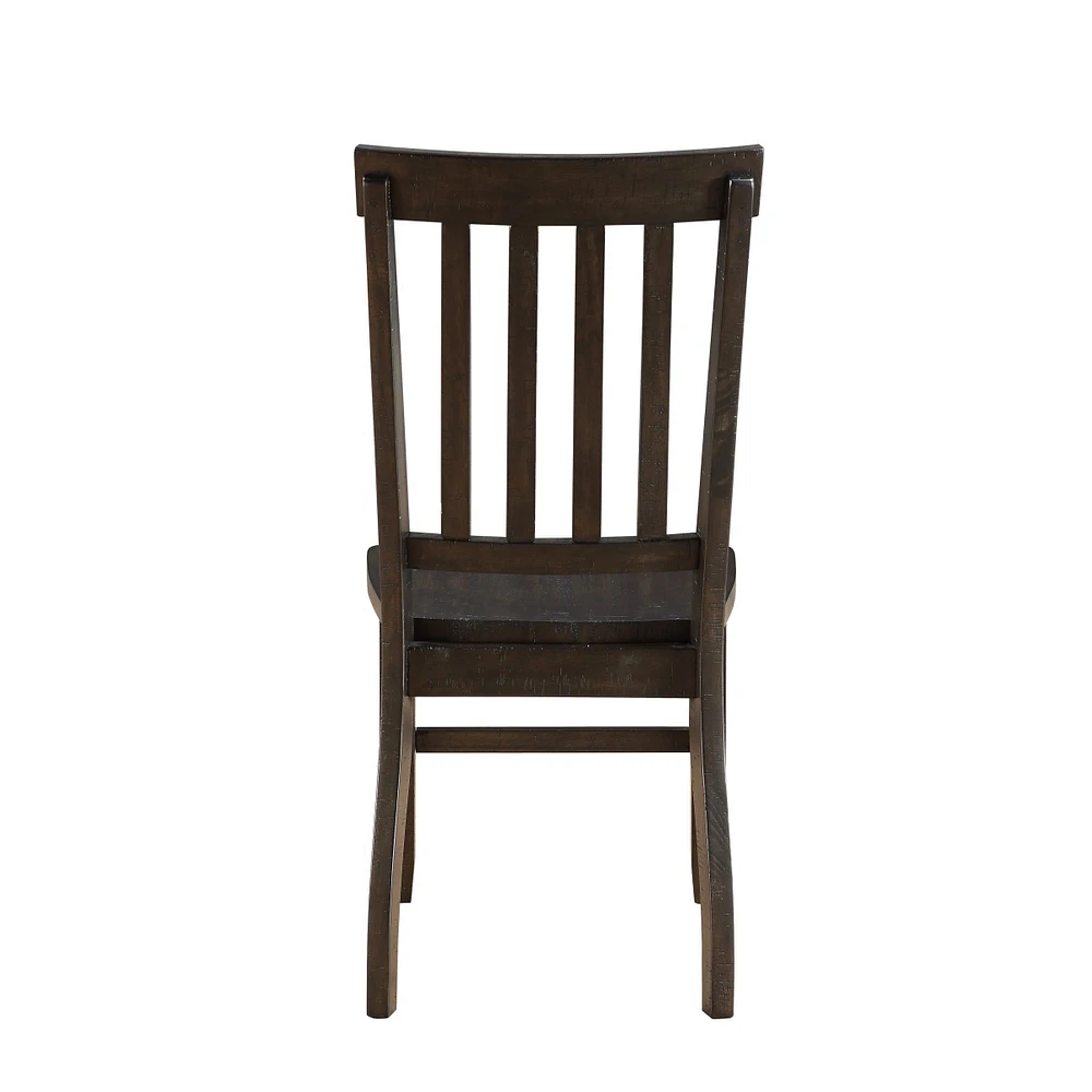 Simplie Fun Maisha Side Chair (Set of 2) In Rustic Walnut