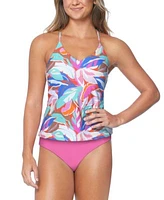 Raisins Juniors Noumea Tankini Top Fiesta Solid Bikini Bottoms