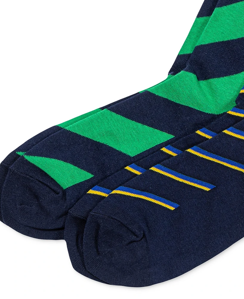 Polo Ralph Lauren Men's 2-Pk. Striped Slack Socks